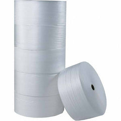 Made in USA - 550' Long x 18" Wide x 1/8" Thick, Foam Roll - White - Exact Industrial Supply