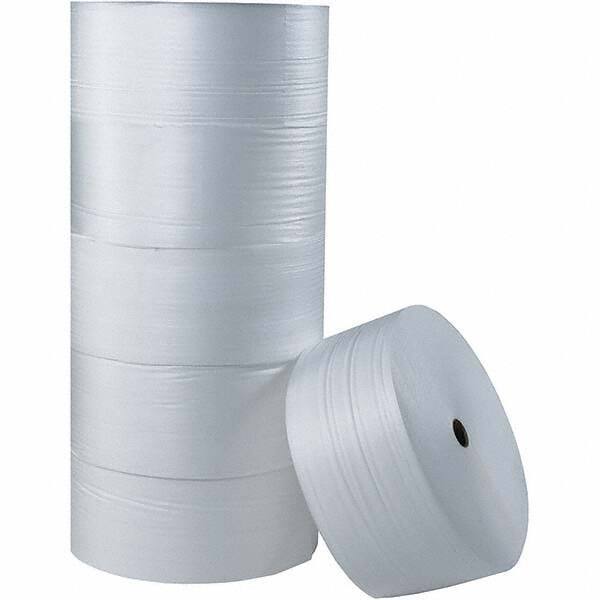 Made in USA - 750' Long x 48" Wide x 3/32" Thick, Foam Roll - White - Exact Industrial Supply