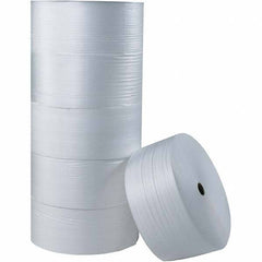 Made in USA - 2,000' Long x 48" Wide x 5/16" Thick, Foam Roll - White - Exact Industrial Supply