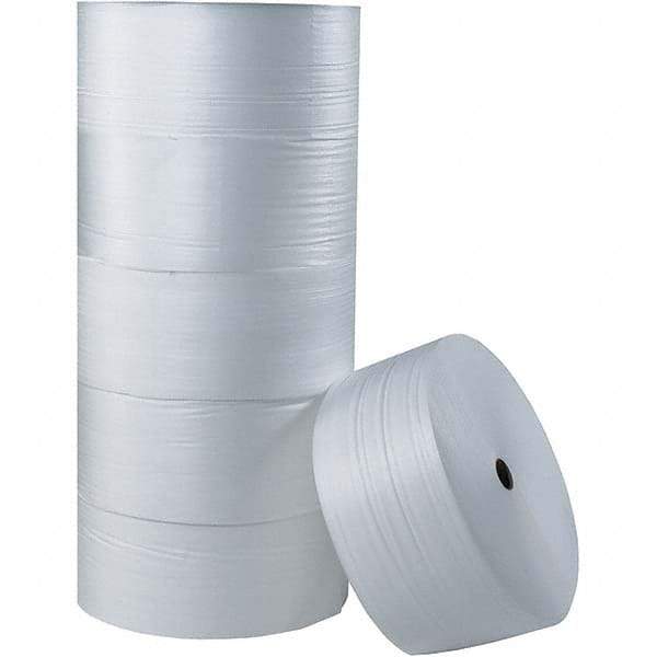 Made in USA - 2,000' Long x 18" Wide x 5/16" Thick, Foam Roll - White - Exact Industrial Supply