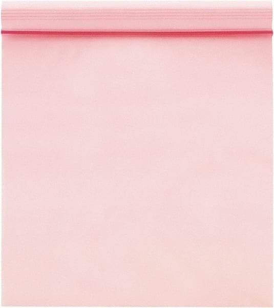 Value Collection - 9" Long x 6" Wide, 4 mil Thick, Self Seal Antistatic Poly Bag - Pink, Heavy-Duty Grade - Exact Industrial Supply