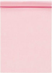 Value Collection - 10" Long x 8" Wide, 2 mil Thick, Self Seal Antistatic Poly Bag - Pink, Standard Grade - Exact Industrial Supply