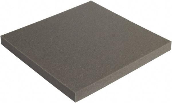 Made in USA - 24" Wide x 2" Thick, Foam Sheets - Charcoal - Exact Industrial Supply