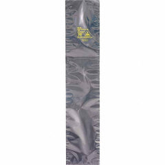 Made in USA - 24" Long x 8" Wide, 3.1 mil Thick, Open Top Static Shield Bag - Transparent, Metal-In, Standard Grade - Exact Industrial Supply