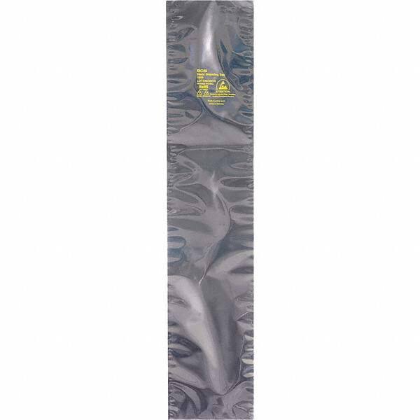 Made in USA - 18" Long x 6" Wide, 3.1 mil Thick, Open Top Static Shield Bag - Transparent, Metal-In, Standard Grade - Exact Industrial Supply