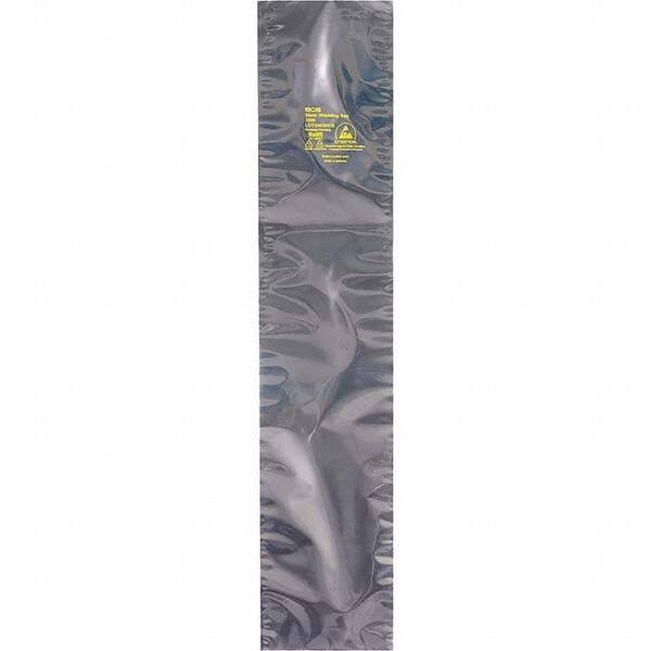 Made in USA - 25" Long x 12" Wide, 3.1 mil Thick, Open Top Static Shield Bag - Transparent, Metal-In, Standard Grade - Exact Industrial Supply