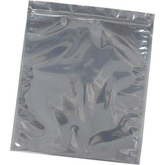 Made in USA - 8" Long x 6" Wide, 3 mil Thick, Self Seal Recloseable Zip Top Static Protection Bag - Transparent, Standard Grade - Exact Industrial Supply