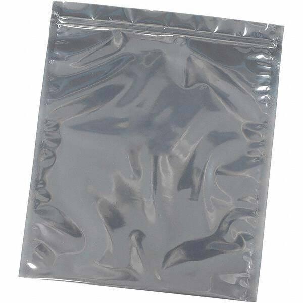 Made in USA - 12" Long x 10" Wide, 3 mil Thick, Self Seal Recloseable Zip Top Static Protection Bag - Transparent, Standard Grade - Exact Industrial Supply