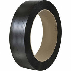 Made in USA - 7,000' Long x 1/2" Wide, Coil Case Polypropylene Strapping - 600 Lb Capacity, 0.026" Thick - Exact Industrial Supply