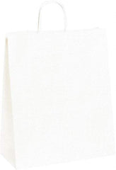 Made in USA - Kraft Grocery Bag - 13 x 6 x 15-3/4, White - Exact Industrial Supply