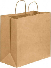 Made in USA - Kraft Grocery Bag - 13 x 7 x 13, Kraft - Exact Industrial Supply