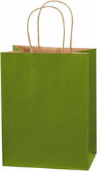 Made in USA - Kraft Grocery Bag - 8 x 4-1/2 x 10-1/4, Green Tea - Exact Industrial Supply