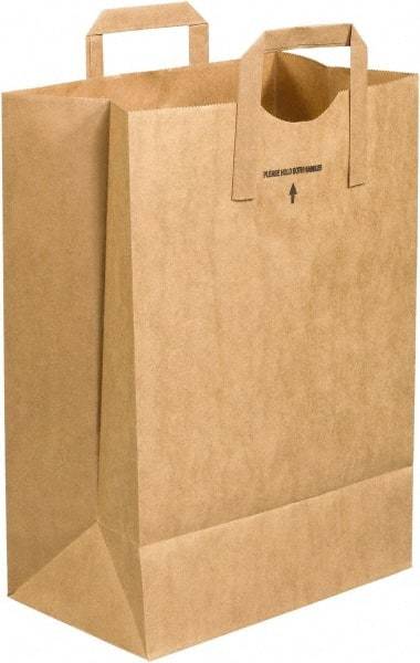 Made in USA - Kraft Grocery Bag - 12 x 7 x 17, Kraft - Exact Industrial Supply