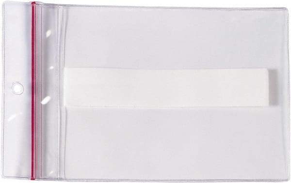 Superscan - 25 Piece Clear Press-On Vinyl Envelope - 4" High x 6" Wide - Exact Industrial Supply