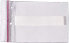 Superscan - 25 Piece Clear Press-On Vinyl Envelope - 5" High x 8" Wide - Exact Industrial Supply