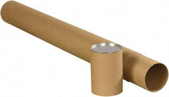Made in USA - 3" Diam x 48" Long Round Telescoping Mailing Tubes - 2 Walls, Kraft (Color) - Exact Industrial Supply