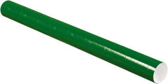 Made in USA - 3" Diam x 36" Long Round Colored Mailing Tubes - 1 Wall, Green - Exact Industrial Supply