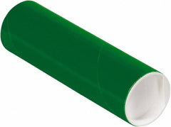 Made in USA - 2" Diam x 6" Long Round Colored Mailing Tubes - 1 Wall, Green - Exact Industrial Supply