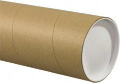 Made in USA - 5" Diam x 48" Long Round Jumbo Mailing Tubes - 1 Wall, Kraft (Color) - Exact Industrial Supply