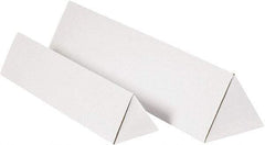 Made in USA - 2" Diam x 36" Long Corrugated Triangular Mailing Tube - 1 Wall, White - Exact Industrial Supply