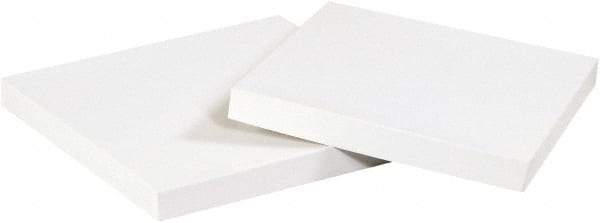 Made in USA - 18-1/2" Wide x 26" Long x 13-1/2" High Square Chipboard Box - 1 Wall, White - Exact Industrial Supply