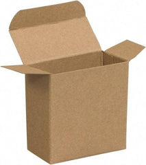 Made in USA - 4.2" Wide x 2-1/8" Long x 2-1/8" High Rectangle Chipboard Box - 1 Wall, Kraft (Color) - Exact Industrial Supply