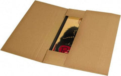 Made in USA - 36" Wide x 36" Long x 6" High Rectangle Crush Proof Mailers - 1 Wall, Kraft (Color) - Exact Industrial Supply