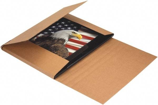 Made in USA - 16" Wide x 20" Long x 6" High Rectangle Crush Proof Mailers - 1 Wall, Kraft (Color) - Exact Industrial Supply