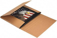 Made in USA - 24" Wide x 48" Long x 6" High Rectangle Crush Proof Mailers - 1 Wall, Kraft (Color) - Exact Industrial Supply