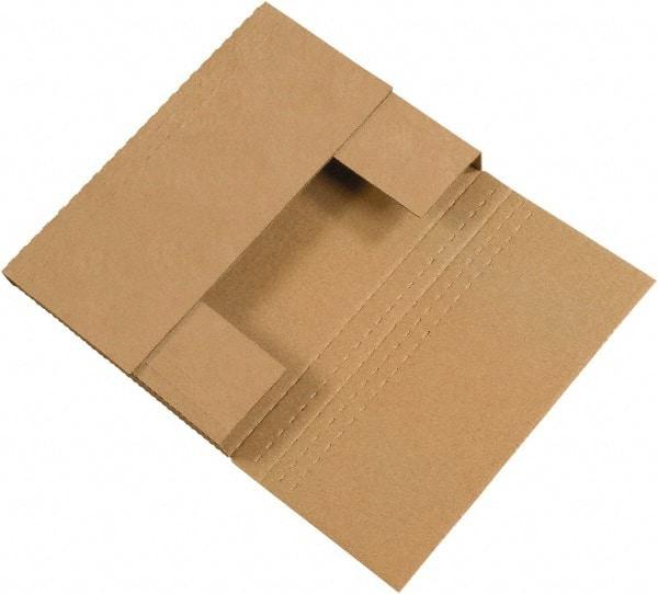 Made in USA - 9-1/8" Wide x 12-1/8" Long x 2" High Rectangle Crush Proof Mailers - 1 Wall, Kraft (Color) - Exact Industrial Supply