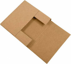 Made in USA - 7-1/2" Wide x 7-1/2" Long x 2" High Rectangle Crush Proof Mailers - 1 Wall, Kraft (Color) - Exact Industrial Supply