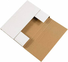Made in USA - 6-5/8" Wide x 9-5/8" Long x 2-1/2" High Rectangle Crush Proof Mailers - 1 Wall, White - Exact Industrial Supply