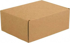 Made in USA - 8-3/4" Wide x 11-1/8" Long x 4" High Rectangle Crush Proof Mailers - 1 Wall, Kraft (Color) - Exact Industrial Supply