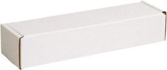 Made in USA - 3-3/4" Wide x 14" Long x 2-3/4" High Rectangle Crush Proof Mailers - 1 Wall, White - Exact Industrial Supply