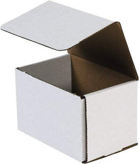 Made in USA - 8" Wide x 10" Long x 4" High Rectangle Crush Proof Mailers - 1 Wall, White - Exact Industrial Supply