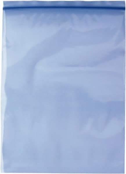 Made in USA - 12 x 18", 4 mil VCI Reclosable Polybags - Blue - Exact Industrial Supply