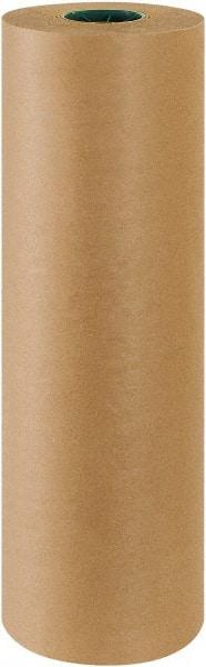 Made in USA - 600' Long x 24" Wide Roll of Kraft Paper with 10# Gloss Polyethylene - 50 Lb Paper Weight - Exact Industrial Supply