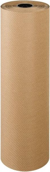 Made in USA - 300' Long x 36" Wide Roll of Indented Kraft Paper - 60 Lb Paper Weight - Exact Industrial Supply