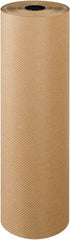 Made in USA - 300' Long x 36" Wide Roll of Indented Kraft Paper - 60 Lb Paper Weight - Exact Industrial Supply