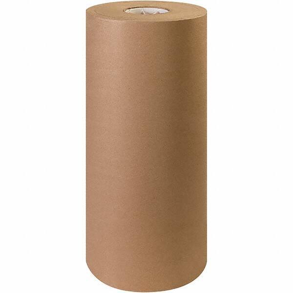 Made in USA - 600' Long x 20" Wide Roll of Recycled Kraft Paper - 60 Lb Paper Weight - Exact Industrial Supply