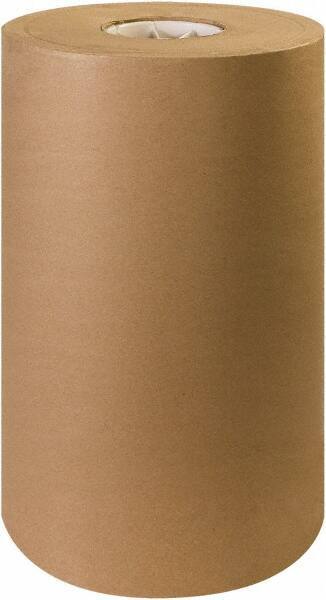 Made in USA - 600' Long x 15" Wide Roll of Recycled Kraft Paper - 60 Lb Paper Weight - Exact Industrial Supply