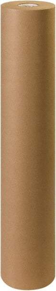 Made in USA - 600' Long x 48" Wide Roll of Recycled Kraft Paper - 60 Lb Paper Weight - Exact Industrial Supply