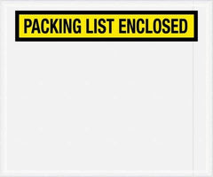 Value Collection - 500 Piece, 10" Long x 12" Wide, Packing List Envelope - Packing List Enclosed, Yellow - Exact Industrial Supply