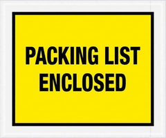 Value Collection - 500 Piece, 10" Long x 12" Wide, Packing List Envelope - Packing List Enclosed, Yellow - Exact Industrial Supply