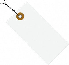 Dupont - 5-3/4" High x 2-7/8" Long, Safety & Facility Blank Tag - White Spunbonded Olefin - Exact Industrial Supply