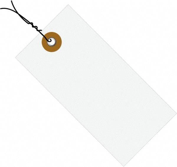 Dupont - 3-1/4" High x 1-5/8" Long, Safety & Facility Blank Tag - White Spunbonded Olefin - Exact Industrial Supply