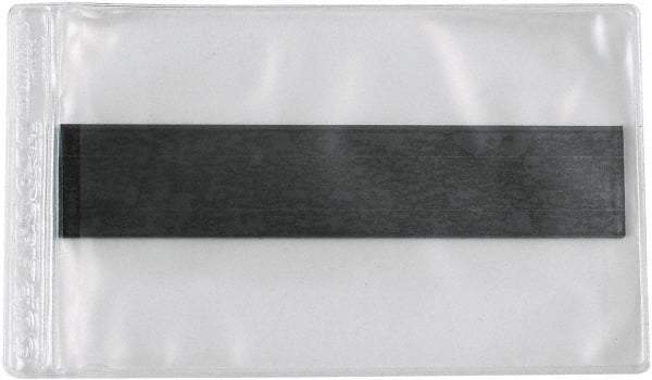 Superscan - 50 Piece Clear Magnetic Vinyl Envelope - 3" High x 5" Wide - Exact Industrial Supply