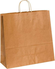 Made in USA - Kraft Grocery Bag - 16 x 6 x 15-3/4, Kraft - Exact Industrial Supply