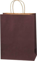 Made in USA - Kraft Grocery Bag - 10 x 5 x 13, Brown - Exact Industrial Supply