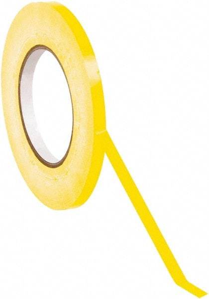 Value Collection - 180 Yd Long, Bag Tape - Yellow - Exact Industrial Supply